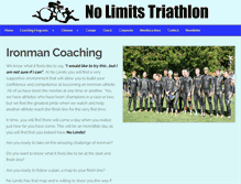 Tablet Screenshot of nolimitstriathlon.com